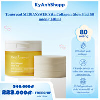 Tonerpad MEDIANSWER Vita Collagen Glow Pad 80 miếng 140ml