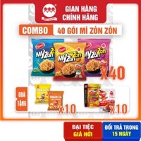 [Tổng 60 Gói] Combo Mix Mỳ Zòn Zòn Thơm Kèm 10 Gói Snack Cá Viên Chiên Đồ Ăn Vặt Minh Châu Food