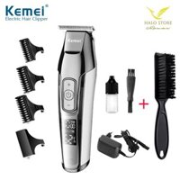 Tông Chấn Viền, Cạo Viền Kemei 5027 Công Suất 5W LED Báo Pin TẶNG CHỔI PHỦI TÓC - Tông Bấm Viền Chuyên Nghiệp Kẻ Vẻ Cực