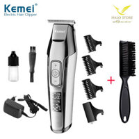 Tông Chấn Viền, Cạo Viền Kemei 5027 Công Suất 5W LED Báo Pin TẶNG CHỔI PHỦI TÓC - Tông Bấm Viền Chuyên Nghiệp Kẻ Vẻ Cực Nét - Hàng Chính Hãng