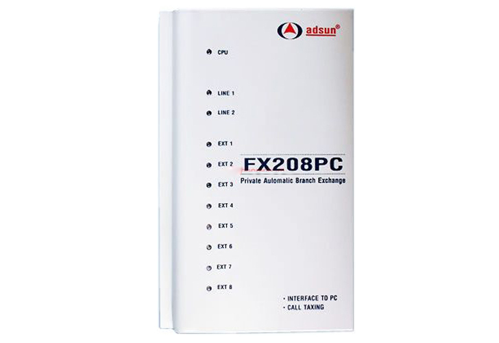 Tổng đài điện thoại Adsun FX 208PC (2-8)