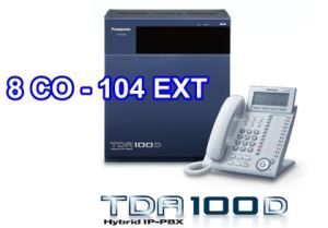 Tổng đài Panasonic KX-TDA100DBP - [8CO-104EXT]