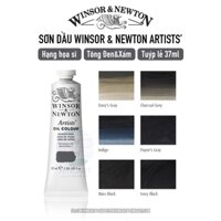 Tông đen xám màu sơn dầu hạng họa sĩ Winsor & Newton - tuýp 37ml
