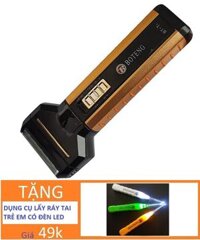 Tông đơ 3 chức năng Boteng BT-T1: Cắt tóc - Cạo râu - Tỉa lông mũi Tặng Dụng cụ vệ sinh tai có đèn led