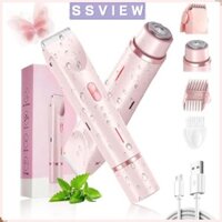 Tông Đơ Bikini STILLSAVIEW, Máy Cạo Râu Điện Đầu Có Thể Tháo Rời Chống Thấm Nước, Tẩy Lông Hai Đầu Di Động Mặt Chân Nách Bikini