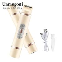 Tông Đơ Bikini UNMEGONI, Máy Cạo Râu Điện Hai Đầu 2 Trong 1, Máy Cạo Lông Điện Thoải Mái Sạc Lại Mặt Chân Nách Bikini