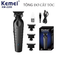 Tông đơ cắt tóc bấm viền. Tông đơ cắt tóc chấn viền cao cấp Kemei 2299, Tông Đơ Bấm Viền Chính Hãng