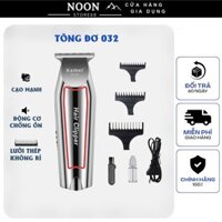 Tông đơ cắt tóc chấn viền KM 032, Tăng đơ cắt tóc gia đình chuyên nghiệp không dây mini động cơ mạnh mẽ