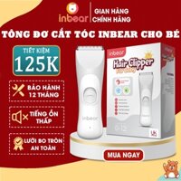 Tông Đơ Cắt Tóc Cho Bé INBEAR (IBH-8100), Máy Chạy Êm, Sạc Pin Rời, Chống Nước, Lưỡi Bo Viền