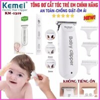 Tông đơ cắt tóc cho trẻ em mini Kemei KM-1319. An toàn, Vận hành êm, chuyên dùng cho trẻ sơ sinh, sạc pin usb