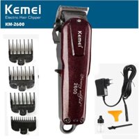 Tông đơ cắt tóc chuyên nghiệp kemei KM2600 màu đỏ mận