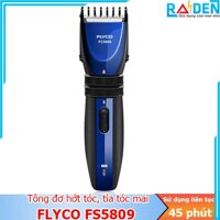 Tông đơ cắt tóc dùng pin sạc Flyco FC5809 có chức năng tùy chỉnh độ dài lược căn khi cắt tỉa tóc