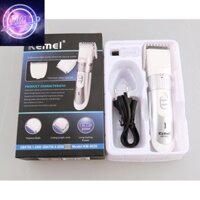 Tông đơ cắt tóc gia đình Kemei 9020 chính hãng , tăng đơ người lớn - trẻ em , máy hớt tóc chấn viền cho bé sạc pin