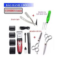 tông đơ cắt tóc  khuyến mại Bộ Kéo Dao Cao Ráy Tai