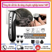 Tông đơ cắt tóc kiêm cạo râu, tỉa lông mũi 3 trong 1 Kemei 1407