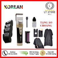 Tông Đơ Cắt Tóc Nhật Bản Lưỡi Thép G5 (CÓ PIN SƠ CUA) Tặng Áo Choàng Cắt Tóc - Tăng Đơ Hớt Tóc Trẻ Em