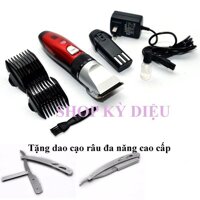 Tông Đơ Cắt Tóc Nhật Bản YT 010 (Đỏ) +tặng kèm dao cạo râu bỏ túi cao cấp