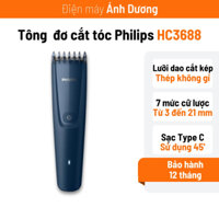 Tông Đơ Cắt Tóc Philips Cắt Tóc Tại Nhà Phù Hợp Cho Cả Gia Đình HC3688 HC5690 Lưỡi Tự Mài Không Gỉ
