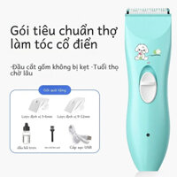 Tông đơ cắt tóc trẻ em có thể sạc lại, tông đơ cắt tóc đặc biệt cho trẻ sơ sinh và trẻ nhỏ, yên tĩnh, ít tiếng ồn, không kẹt, tông đơ điện với lưỡi tròn không làm tổn thương da.