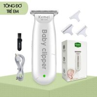 Tông đơ cắt tóc trẻ em Kemei KM-1319 size mini chuyên dụng cho bé sơ sinh hạn chế tiến ồn an toàn tuyệt đối