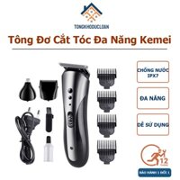 Tông đơ cắt tóc,máy cạo râu, tỉa lông mũi 3in1 Kemei KM-1407