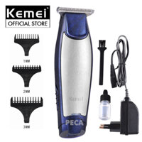 Tông đơ chấn viền cắt tóc, cạo trọc, cạo râu fade tóc, khắc tóc đi viền nét Kemei KM-5021 chuyên dụng cho salon, tiệm tóc, cá nhân đi kèm với máy có bộ cữ lược căn độ dài chuyên dụng Tặng kèm bộ 2 kẹp cá sấu chia tóc  màu ngẫu nhiên