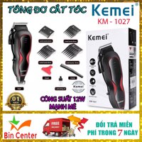 Tông đơ điện, Tăng đơ cắt tóc có dây Kemei KM-1027 công suất 12W - Máy cắt tóc gia đình - Công Nghệ Số BV