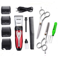 Tông Đơ Hớt Tóc Gia Đình Cho Bé JICHEN 0817 TẶNG Bộ Kéo Cắt Tỉa  Lấy Ráy Tai Có Đèn - Tăng Đơ Cắt Tóc Trẻ Em Công Suất 3W An Toàn Tiện Lợi