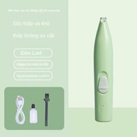 Tông đơ mini tỉa lông bàn chân thú cưng có đèn Led, sạc USB
