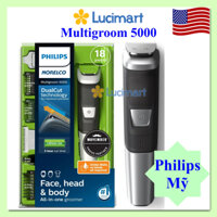 Tông đơ Philips Norelco Multigroom 3000, Multigroom 5000 đa năng, giúp cắt tỉa râu, tóc, lông mũi [Hàng Mỹ]