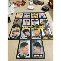 TỔNG HỢP 11 Sét Ảnh decal dán tường trang trí tiệm tóc sét ản h dán tường (kèm băng dính)20x30 và 30x40
