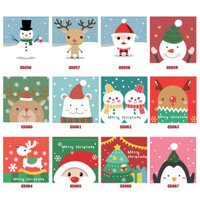 Tổng hợp các tranh tự tô màu theo số sơn dầu số hóa cho trẻ em tập tô size 20x20cm - GS065