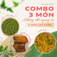 Tổng Hợp COMBO Ăn Vặt 139k khô Bò Miếng, Khô Bò Xé Sợi, Khô Gà, Đậu Hà Lan, Mực Xé Sợi KimLinh Food - Đệ Nhất Đồ Ăn Vặt
