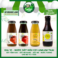 Tổng Hợp Gia Vị Nước Sốt Hữu Cơ Cho Bé Ăn Dặm Lumlum Thái Lan (12M+) - Sốt Teriyaki, Mè Rang, Me & Nước Tương