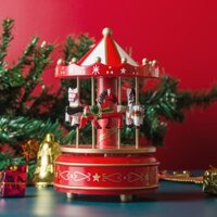 Tổng Hợp Hộp Nhạc Gỗ Đu Quay Ngựa Giáng Sinh - Quà Tặng Đặc Biệt và Đồ Trưng Bày Noel