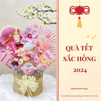 [Tổng Hợp Mẫu] 🌸 Giỏ Quà Tết 2024 Tông Màu Hồng Ngọt Ngào, Ấm Áp 🌸