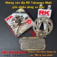(Tổng hợp) Phụ tùng Nhông sên dĩa RK (Takasago Chain) gắn nhiều dòng xe: Future, Wave, Dream, Sirius, Exciter, Winner...