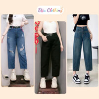 Tổng Hợp Quần Baggy Bigsize Nữ 9 Tấc Vải Jean/Kaki Form Rộng cho Nàng Chubby 50-95kg