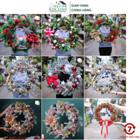 Tổng Hợp Vòng hoa Noel 60CM Decor Kim Vinh Vòng Hoa Trang Trí Noel Vòng Nguyệt Quế Giáng Sinh Có Đèn