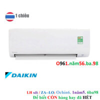 Tổng kho Điều Hòa 1Hp daikin inverter 1 chiều - hàng chính hãng