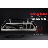 [Tổng Kho Inox SG] Kệ Chén Treo Tường Inox 304, Rổ Úp Chén 1 Tầng INOX 201, Giá Để Bát INOX