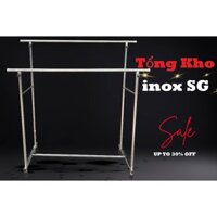 [Tổng Kho Inox SG] Sào Treo Đồ Đôi Và Đơn Chân Vuông