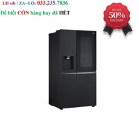 tongkhogiare Tủ lạnh LG Instaview lấy nước ngoài UVnano 635L màu đen GR-X257BL |