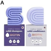 Toning Shampoo Bar for Dyed Hair, Enhances Grey & Purple Tones, Sulfate-Free & Eco-Friendly