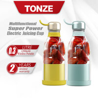 Tonze Máy Xay Cầm Tay Máy Ép Trái Cây Mini Máy Trộn Cốc Nước Ép Trái Cây Sạc Được 300ML SJ04-A0312W