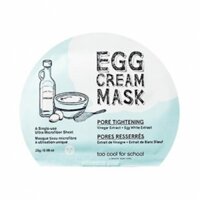 TOO COOL FOR SCHOOL Egg Cream Mask-Pore Tightening"5 еа in 1" Тканевая маска сужающая поры.