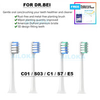 【Toothbrush Heads】20 chiếc - For Xiaomi DR.B Doctor Bei Bàn chải đánh răng thay thế đầu sạch hoặc nướu nhạy cảm Bei C01/S03/C1/C2/S7/E5 For DR BEI support bass method clean