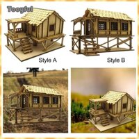 Tooyful 1 / 72 Gỗ Cabin Sở Thích Đồ Chơi Bằng Gỗ 3D Xếp Hình Nhà Bằng Gỗ Bộ Dụng Cụ Mô Hình Để Bố Trí