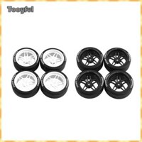 Tooyful 4 Chiếc RC Xe Cao Su Lốp 12 Mm Hub Phụ Tùng Cho TT02 1: 10 RC Trên Đường Xe Thay Thế Phụ Kiện Sửa Chữa
