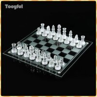 Tooyful Bộ cờ vua thủy tinh Miếng và trò chơi thanh lịch mờ trong suốt